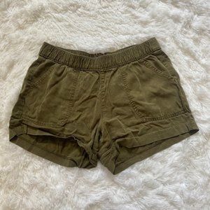military green shorts